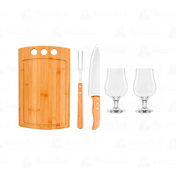 Kit Churrasco personalizado 5 peças